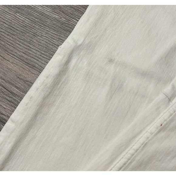 Free People Penny Stretch Pull-On Mid Rise Flare Jeans Worn White SZ 29 (28x33) - Picture 7 of 11